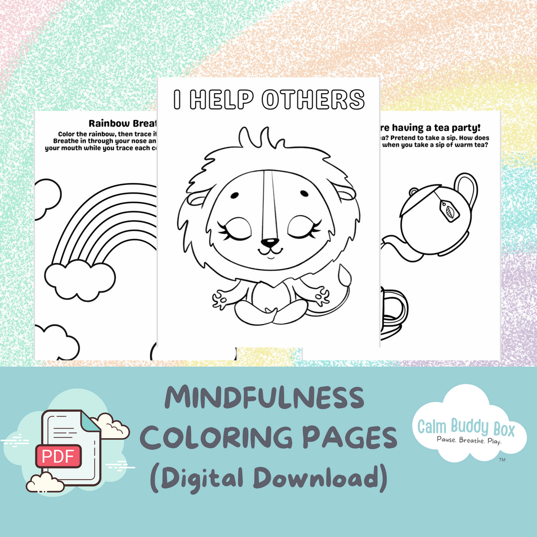 Printable Mindfulness Coloring & Activity Book- Quick Download!